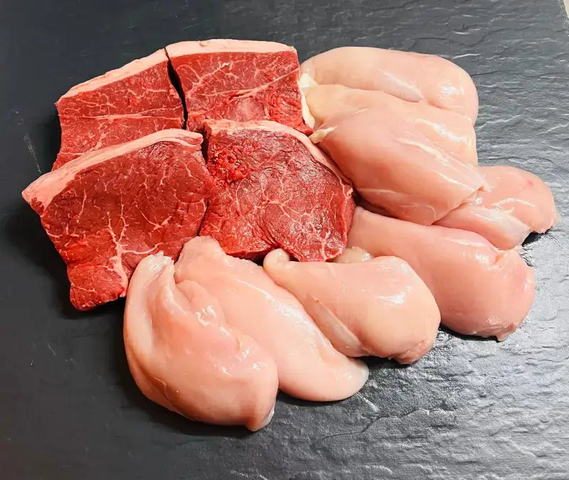 High Protein Rump Steak and Chicken Pack - Meat Packs