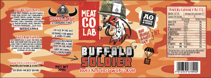 BUFFALO SOLDIER WING RUB 200G - Bromfields-Butchers 