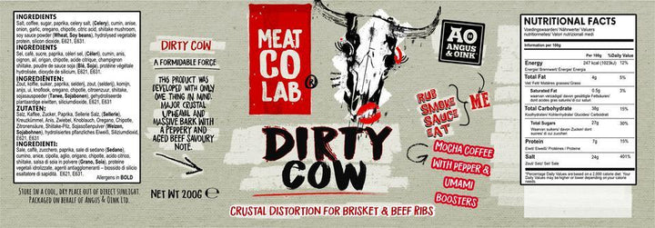 DIRTY COW BEEF BBQ RUB 200G - Bromfields-Butchers 