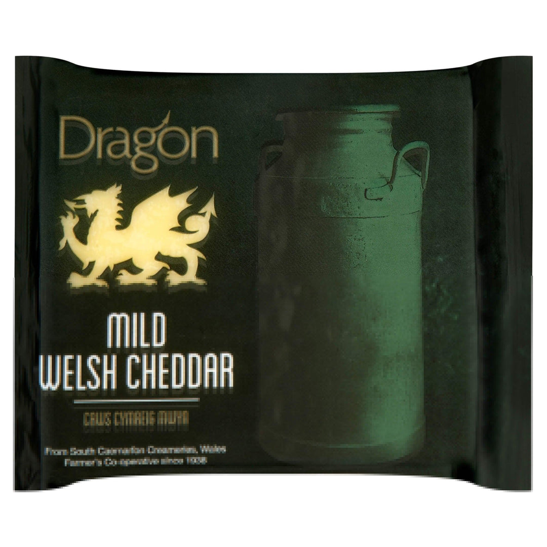 Dragon Mild Welsh Cheddar, 180g Wedge - Bromfields-Butchers 