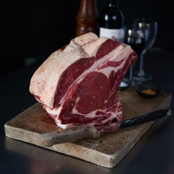 Grass Fed, Dry-Aged Welsh Rib of Beef - Bromfields-Butchers 
