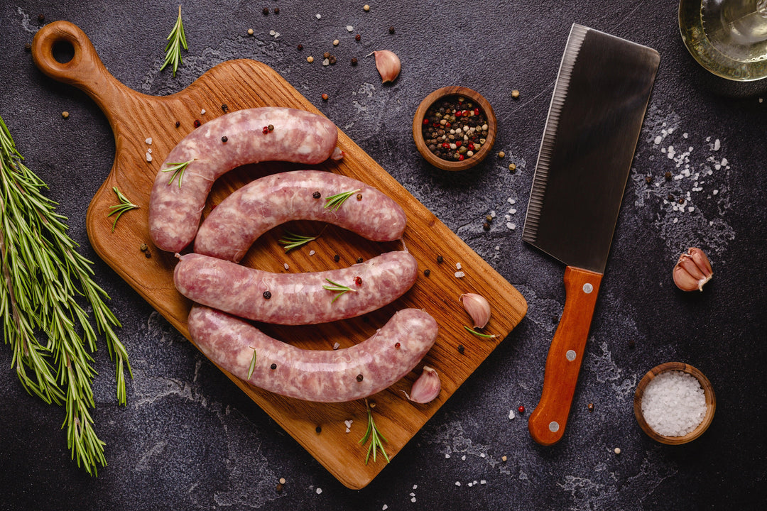 Pork Cheddar & Marmite Sausages - Bromfields-Butchers 